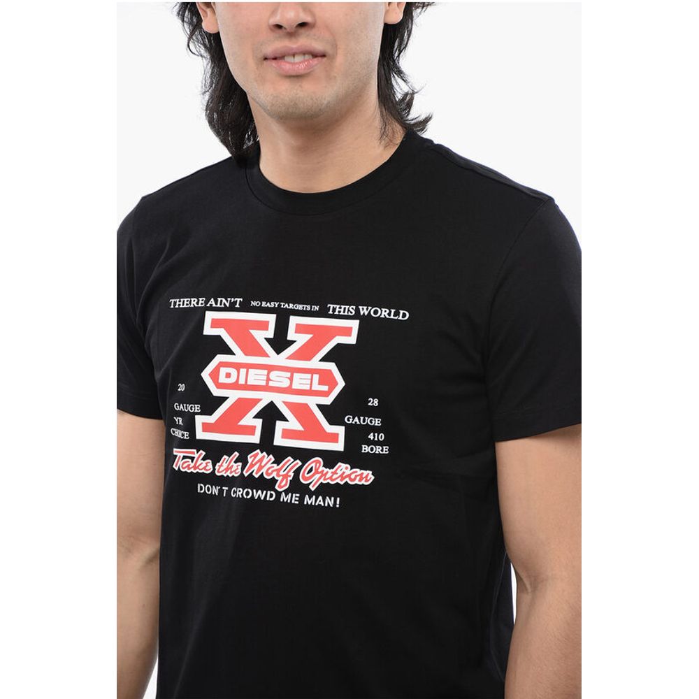 Diesel Front Printed T-DIEGOR-K48 Crew-neck T-Shirt