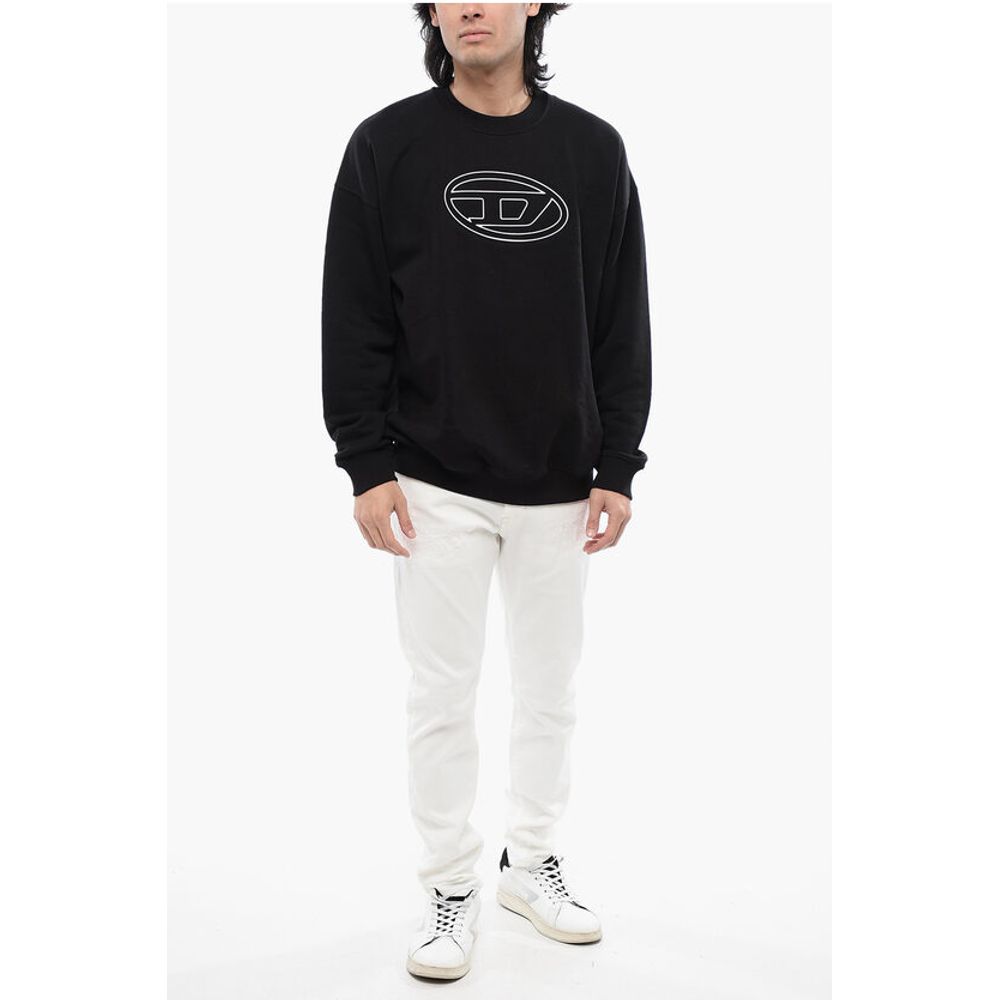 Diesel RED TAG Brushed Cotton S-MART-BIGOVAL Crew-neck Sweatshirt w