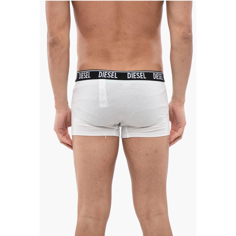 Diesel Set of 2 Stretch Cotton Boxer with Logoed Elastic Band