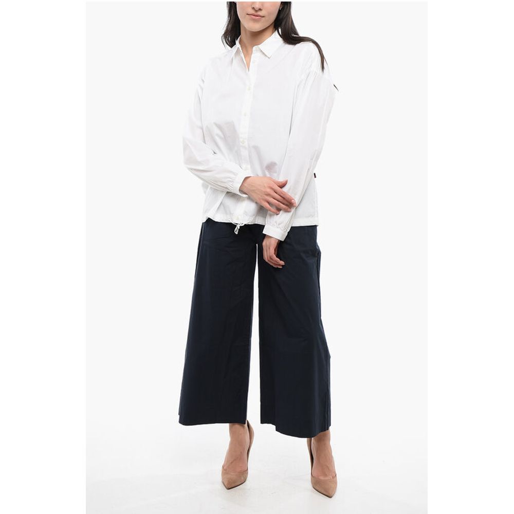 Woolrich Cotton YARN Shirt with Drawstringed Hem