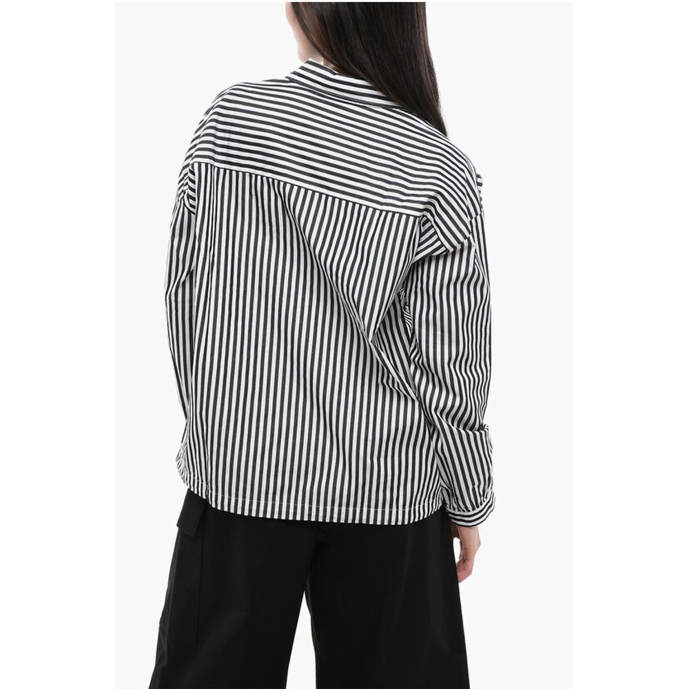 Woolrich Awning Striped YARN Shirt with Drawstringed Bottom