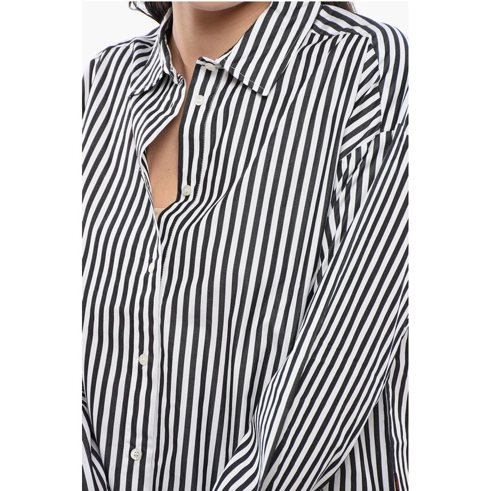 Woolrich Awning Striped YARN Shirt with Drawstringed Bottom