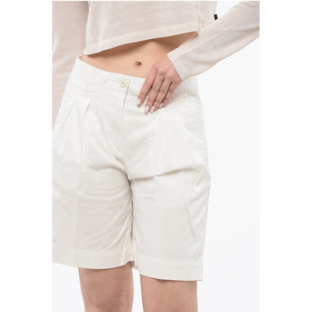 Woolrich Double Pleated Stretch Shorts
