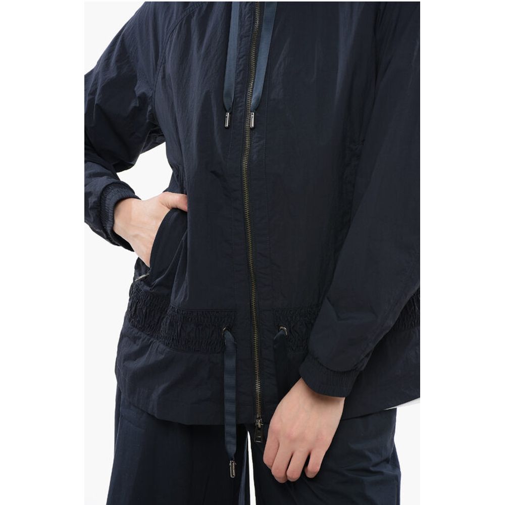 Woolrich Nylon CRINKLE Windbreaker with Drawstringed Waist