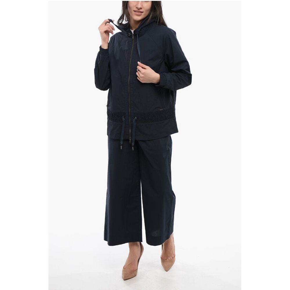 Woolrich Nylon CRINKLE Windbreaker with Drawstringed Waist