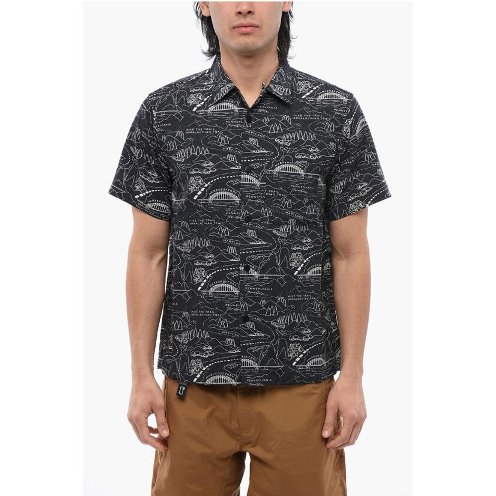 Woolrich Allover Print Short Sleeved Shirt