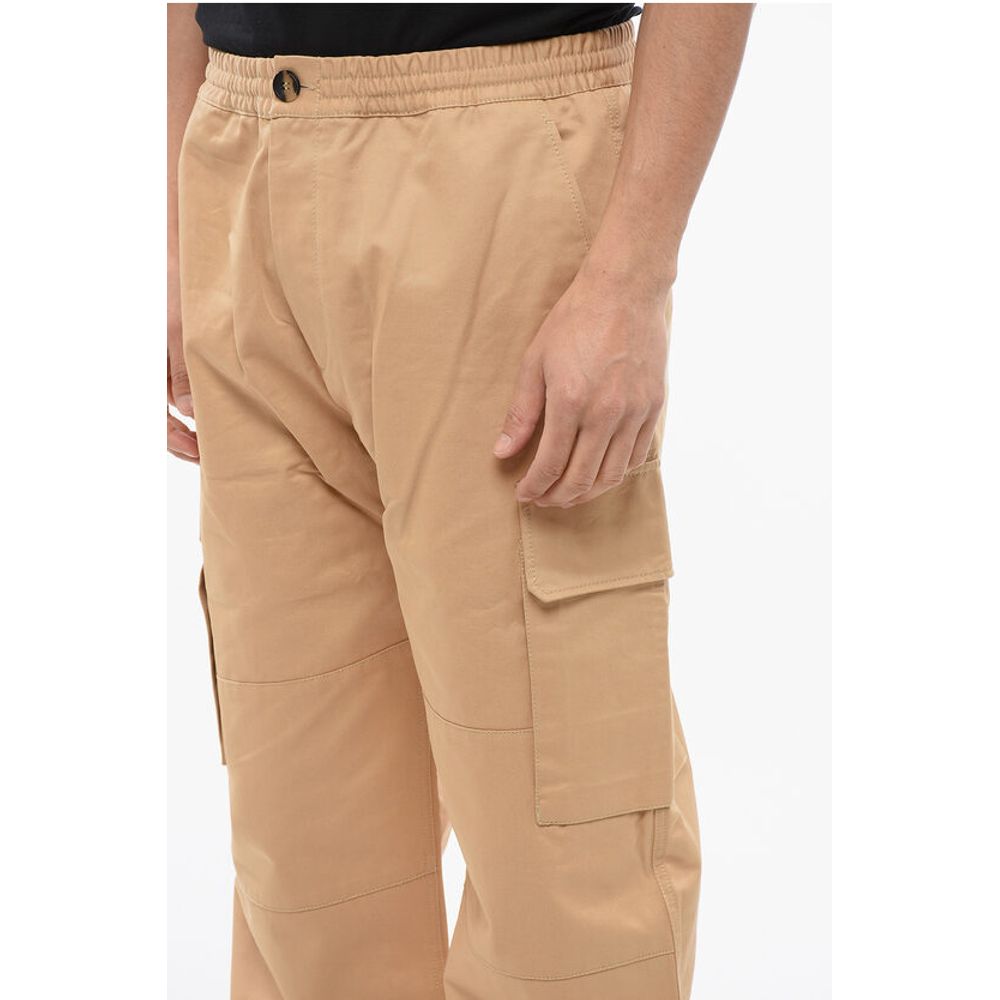 Marni Cotton Cargo Pants with Elastic Waistband