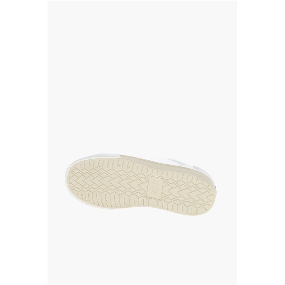Marni Monochrome Leather Sneakers with Rubber Toe