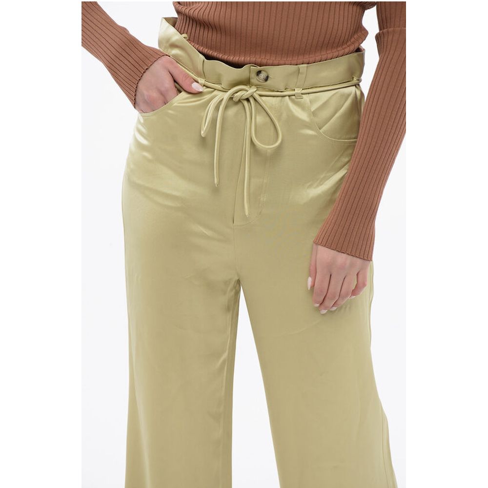 Nanushka Wide Leg Satin Pants