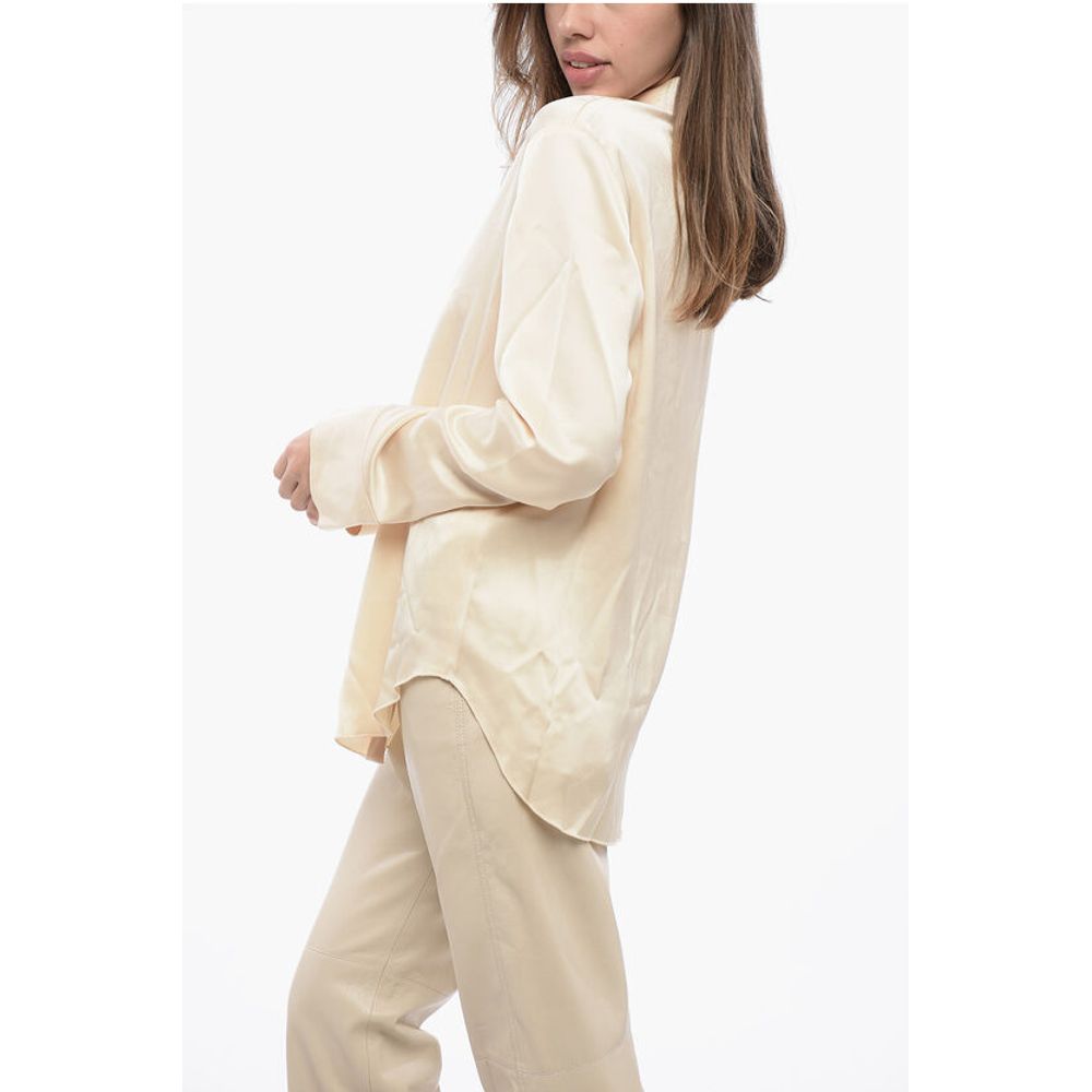 Nanushka Solid Color Satin NAUM Shirt