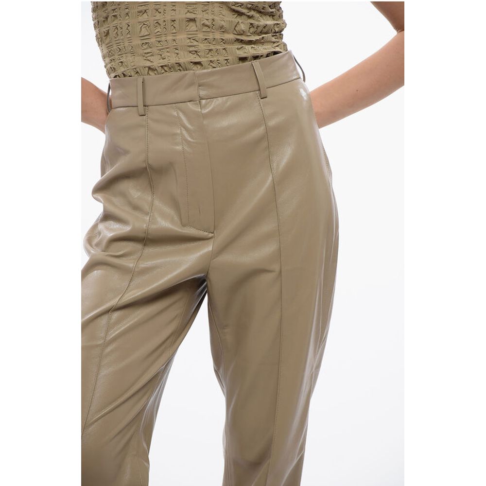 Nanushka High Waisted Faux Leather LEENA Pants