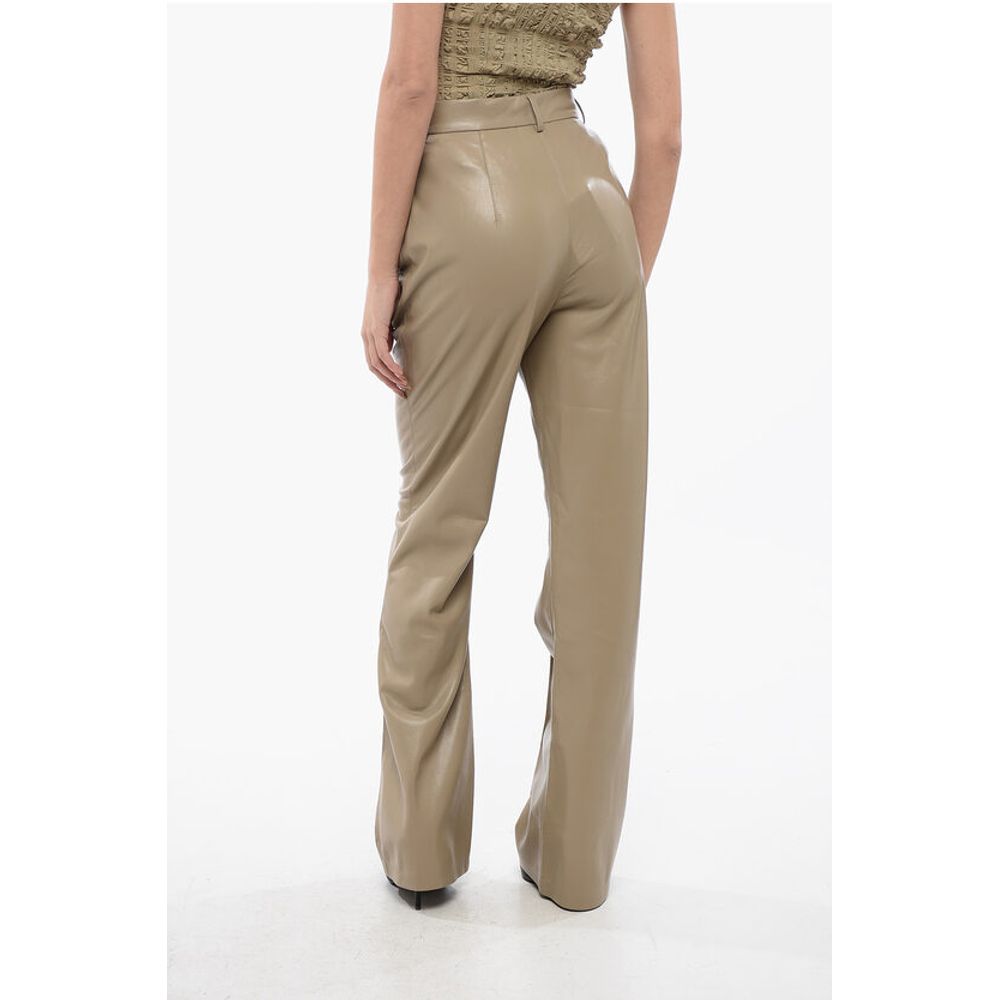 Nanushka High Waisted Faux Leather LEENA Pants