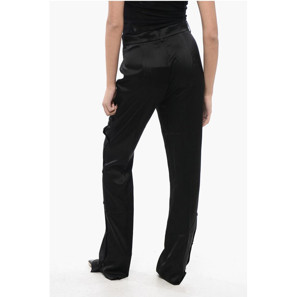 Nanushka Satin FELINA Pants with Side Buttoning