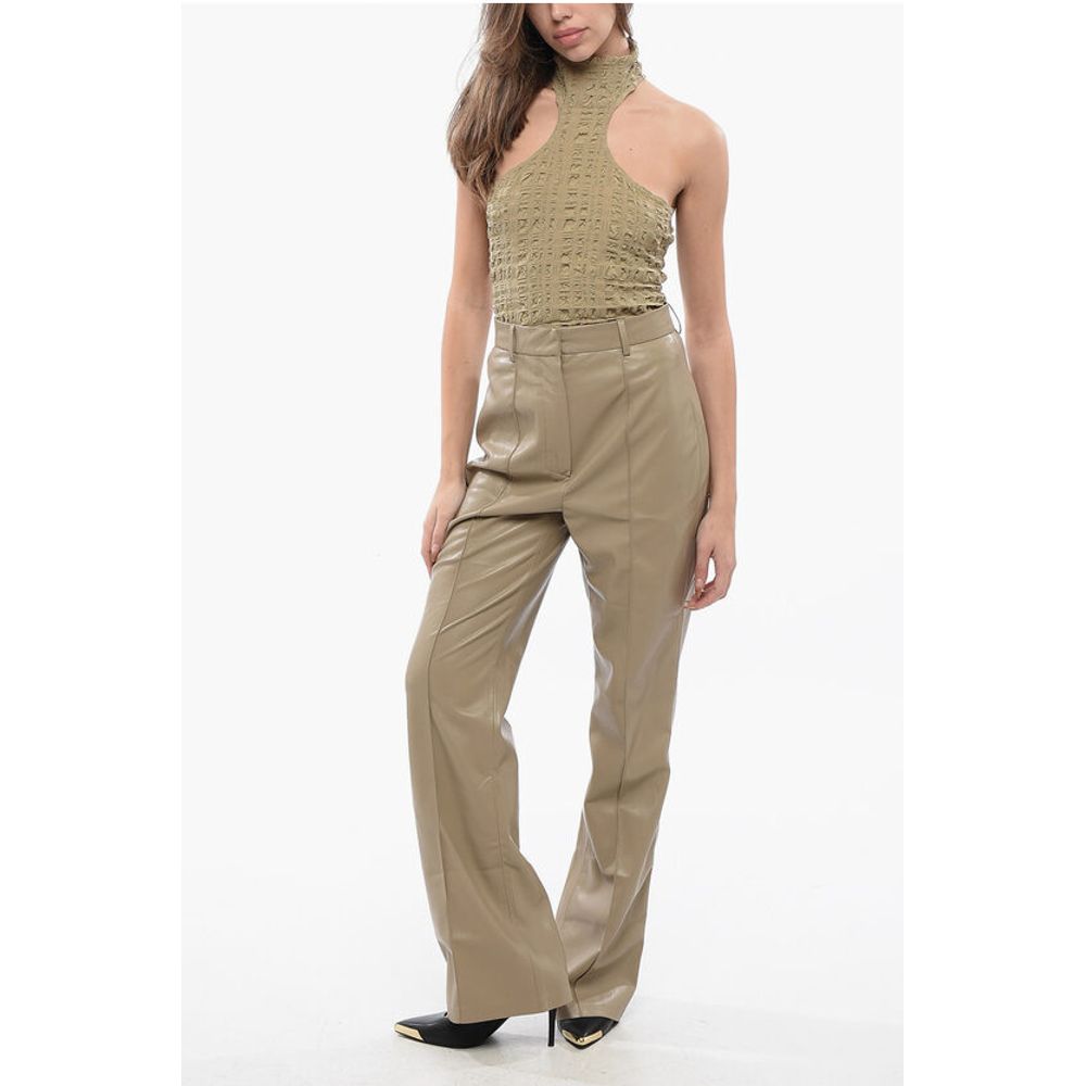 Nanushka High Waisted Faux Leather LEENA Pants