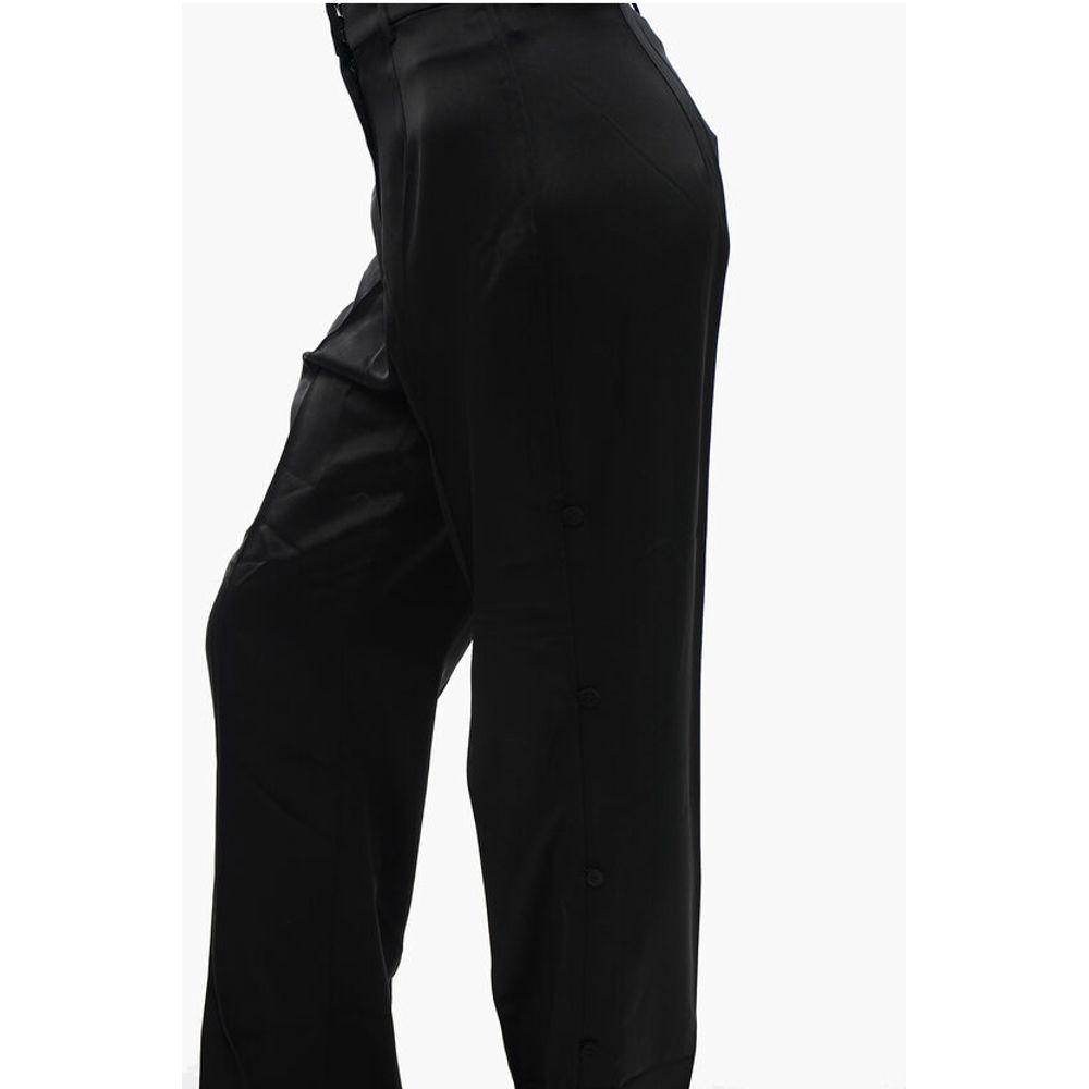 Nanushka Satin FELINA Pants with Side Buttoning
