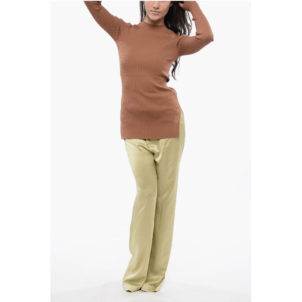 Nanushka Ribbed BARDIA Sweater with Side Slits
