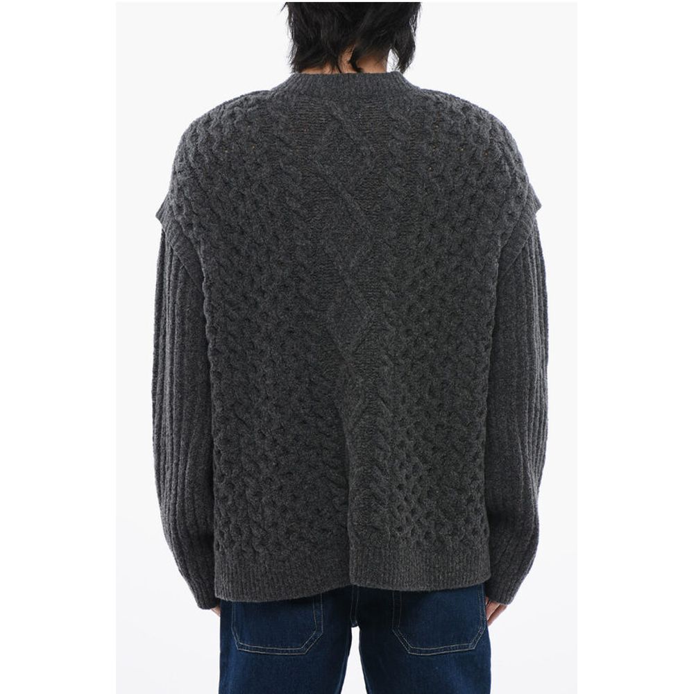 Nanushka Ovrsized Merinos Wool CELSO Crew-neck Sweater