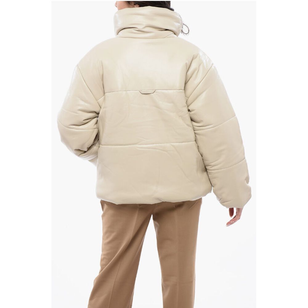 Nanushka Faux Leather HIDE Jacket wth Snap Buttons