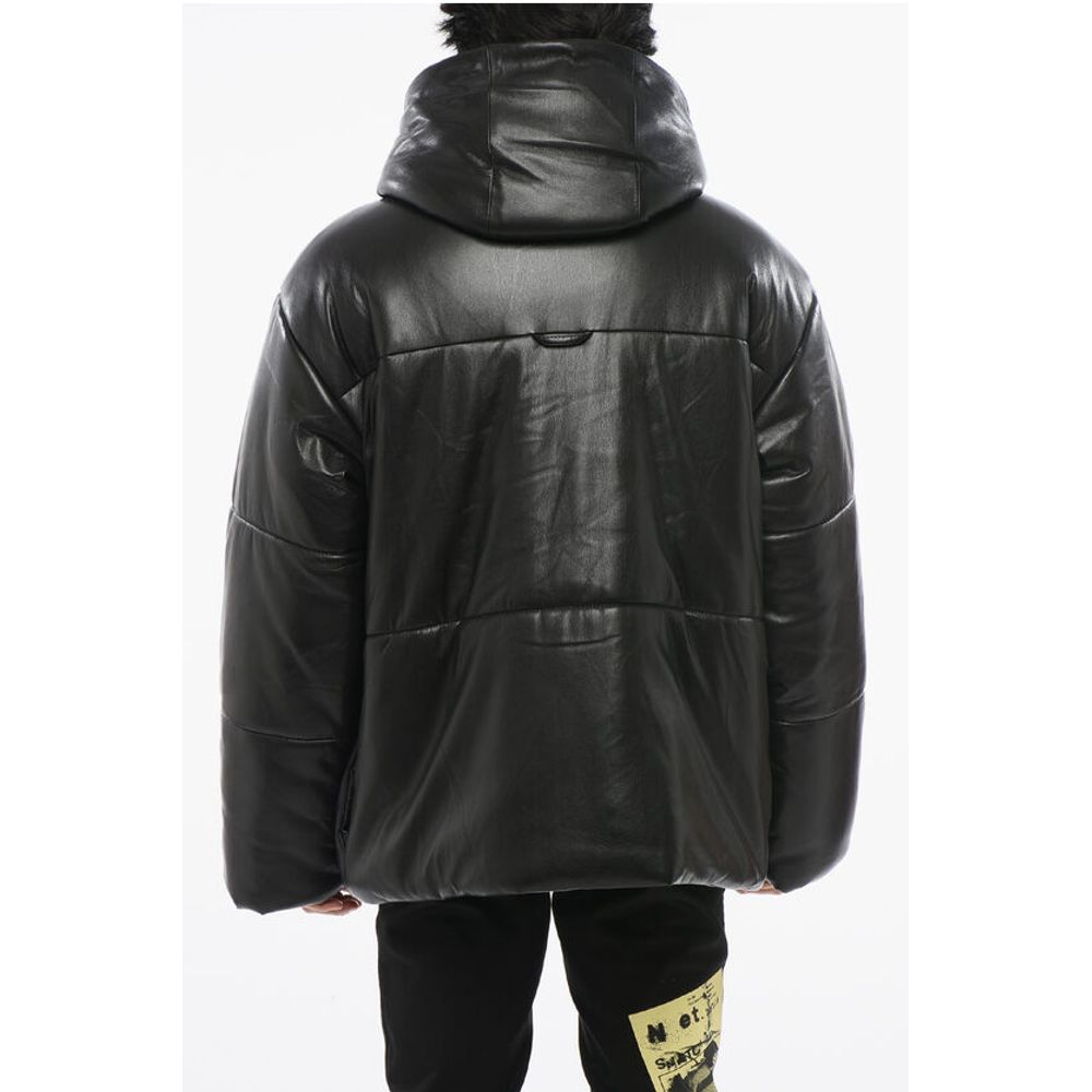 Nanushka Leather Quilted Down Jacket