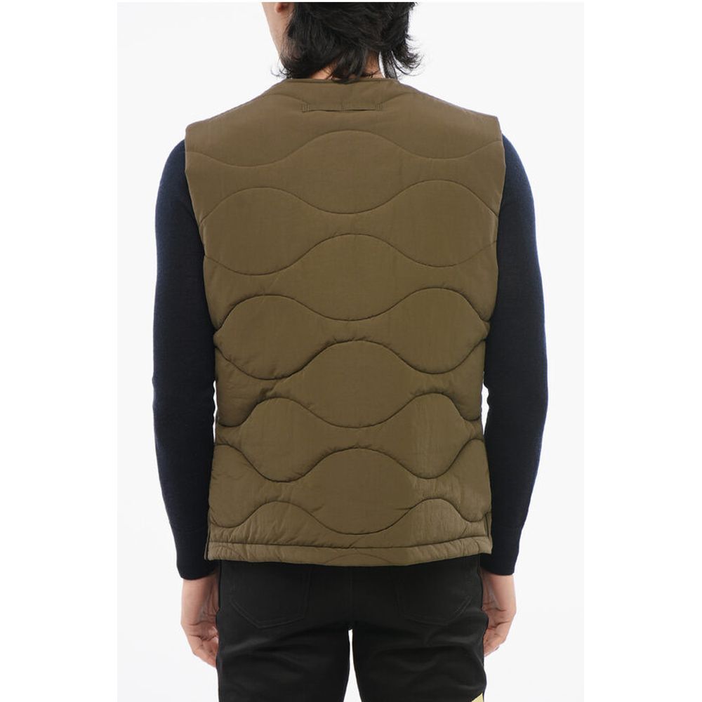 AllSaints Quilted Zipped Vest