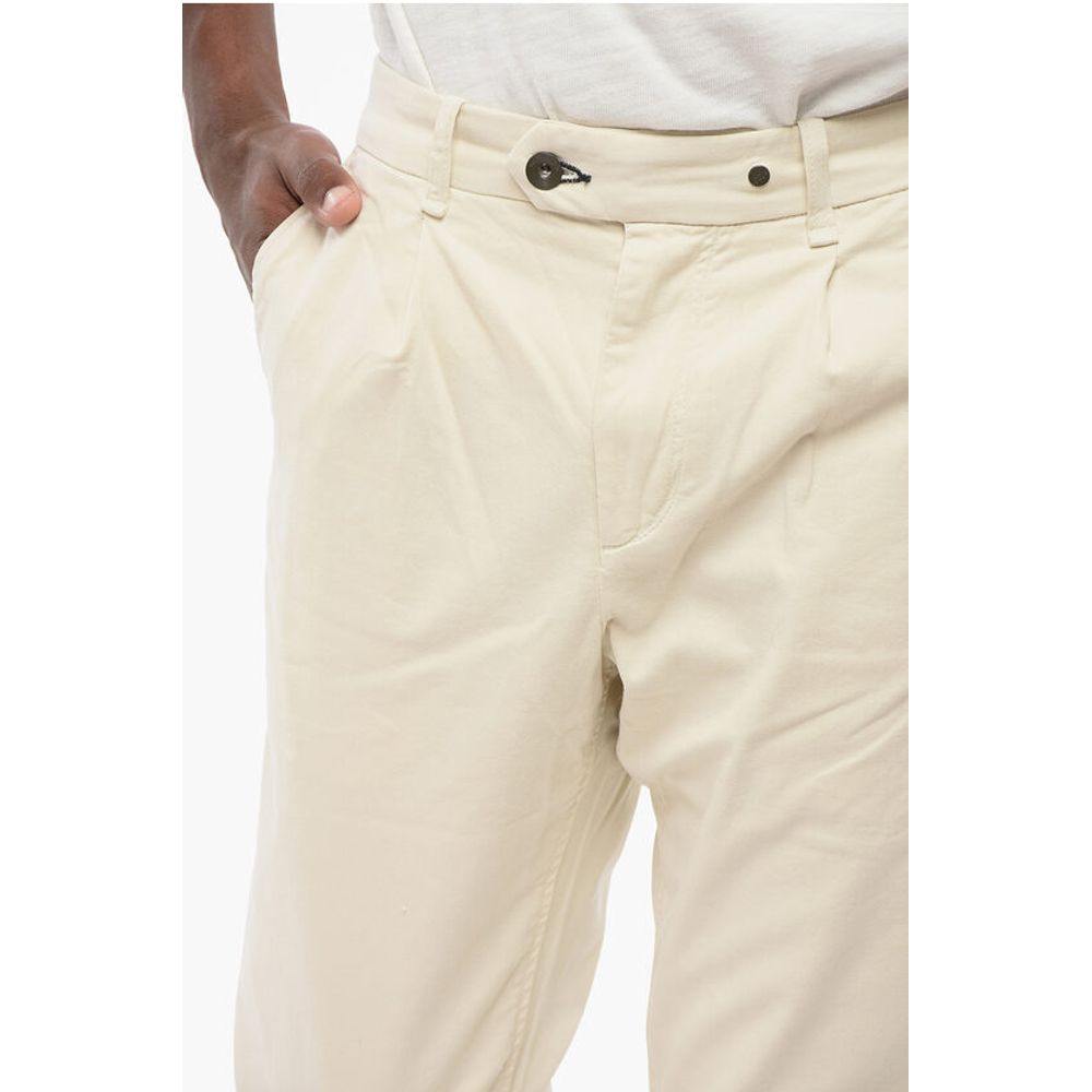 Rag&Bone ICONS Single-pleated Stretch Cotton Chinos Pants