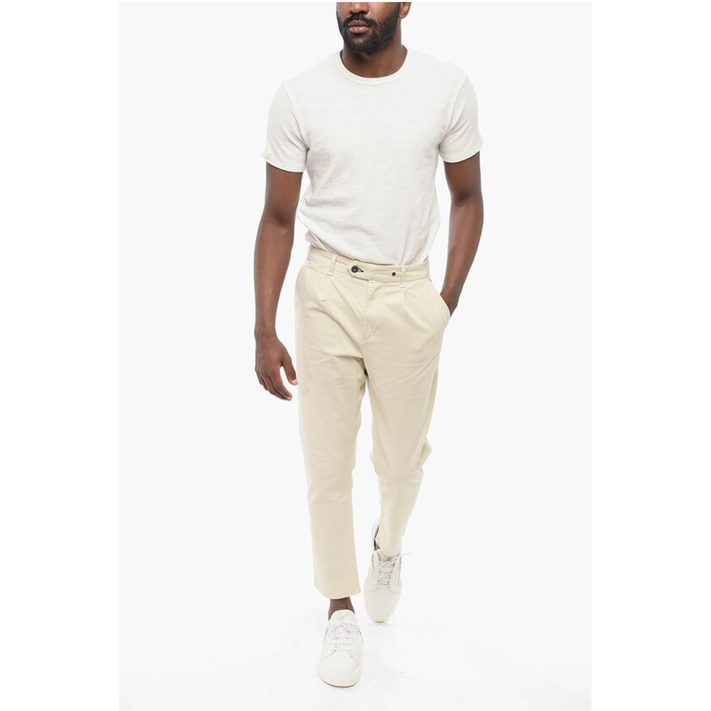 Rag&Bone ICONS Single-pleated Stretch Cotton Chinos Pants