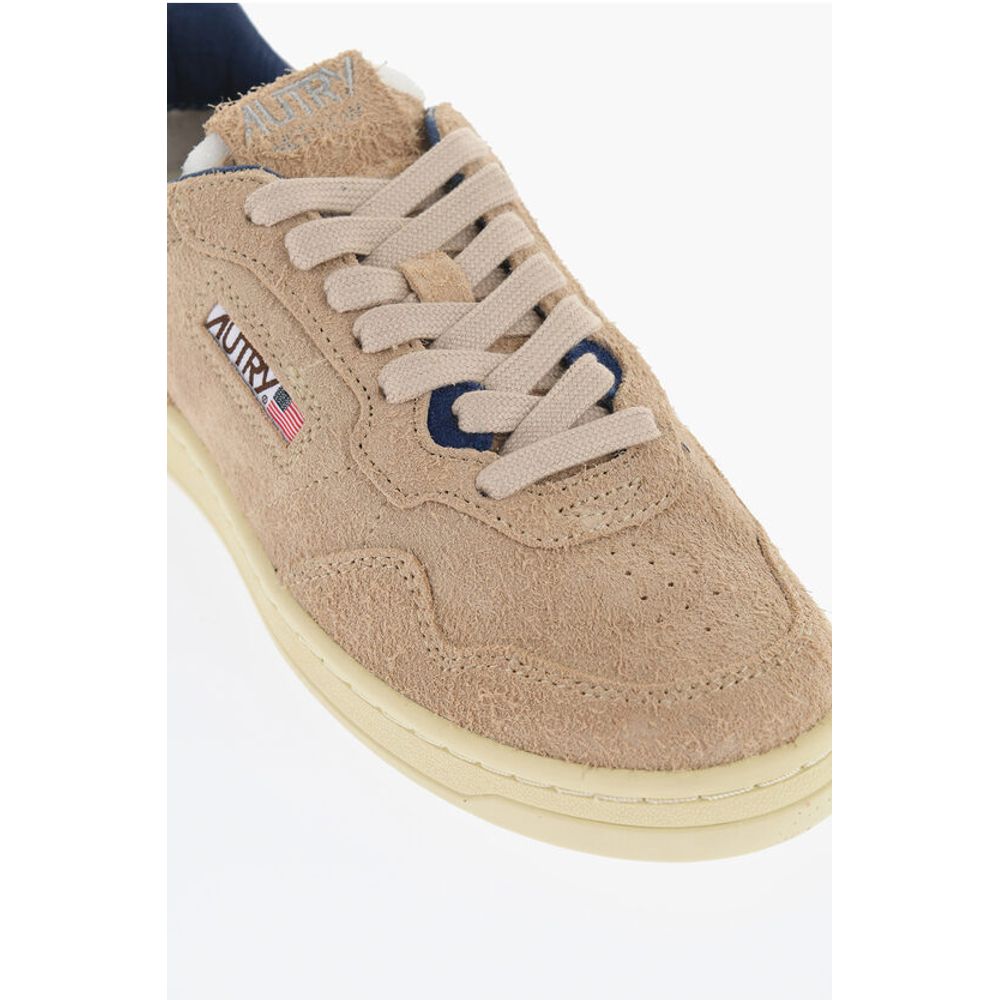 Autry Suede Low Top Sneakers with Contrasting Details