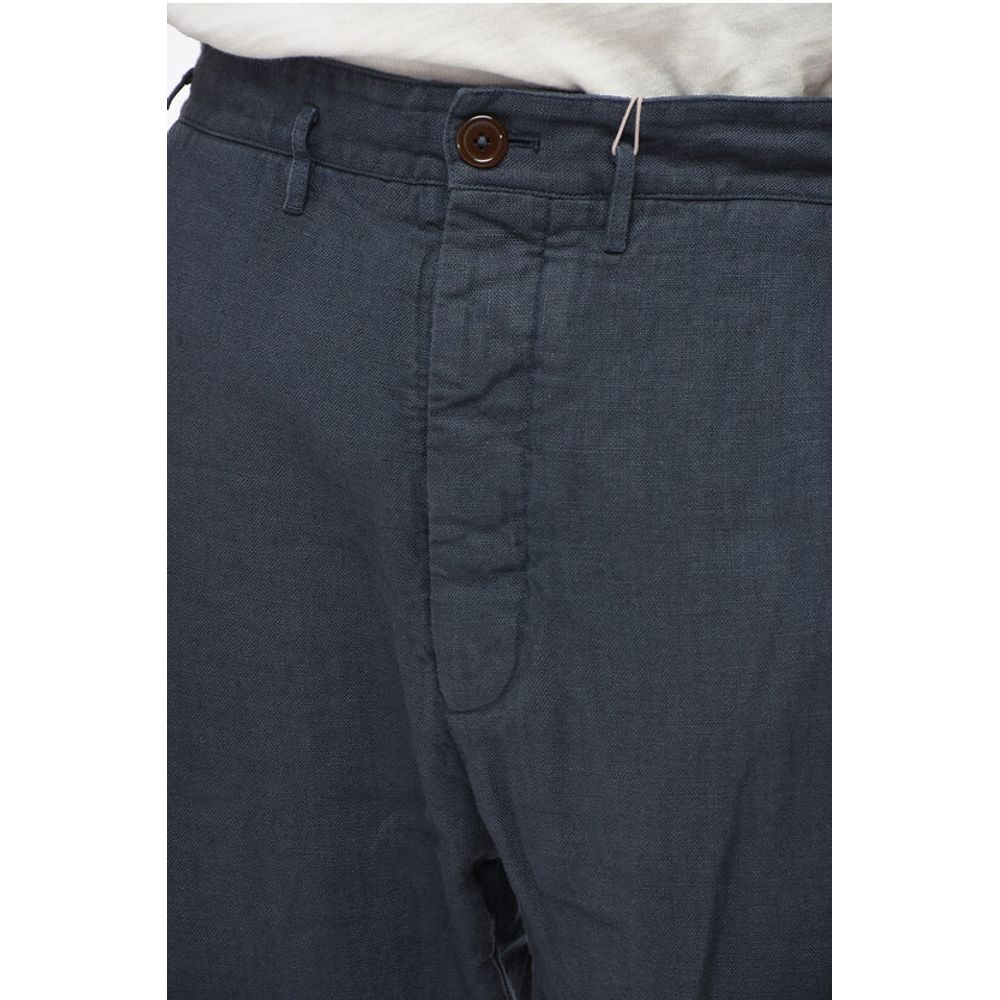 Vivienne Westwood Linen Cropped Fit Chinos Pants