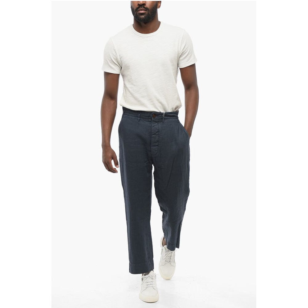Vivienne Westwood Linen Cropped Fit Chinos Pants