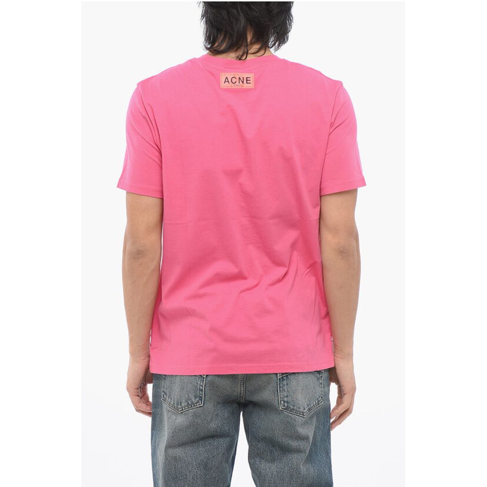 Acne Studios Cotton Crew-Neck T-shirt with Contrast Print