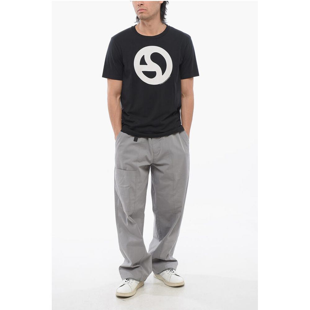 Acne Studios Cotton Crew-Neck T-shirt with Contrast Print
