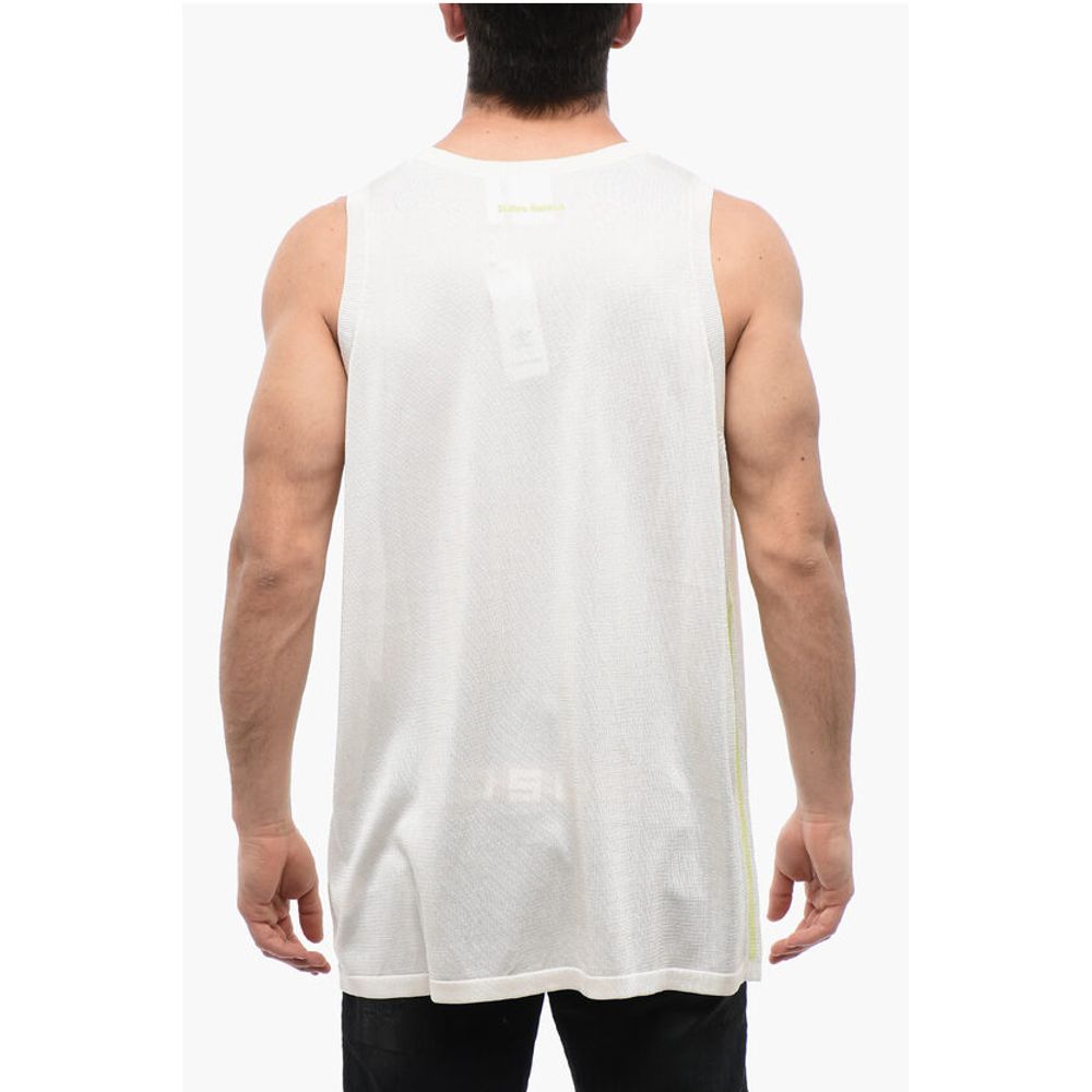 Adidas WALES BONNER Contrast Side Bands Tank Top with Rib Edges