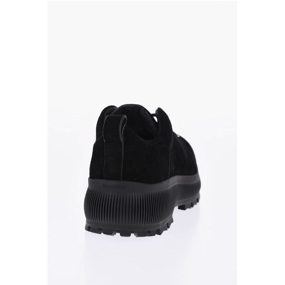 Jil Sander Suede Lace-up Sneakers with Vibram Sole