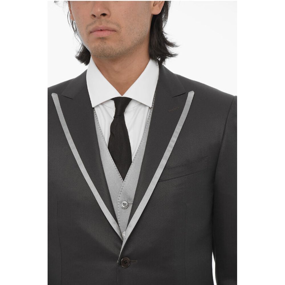 Corneliani Virgin Wool and silk Center Vent Peak Lapel CERIM.ACADEMY 3-