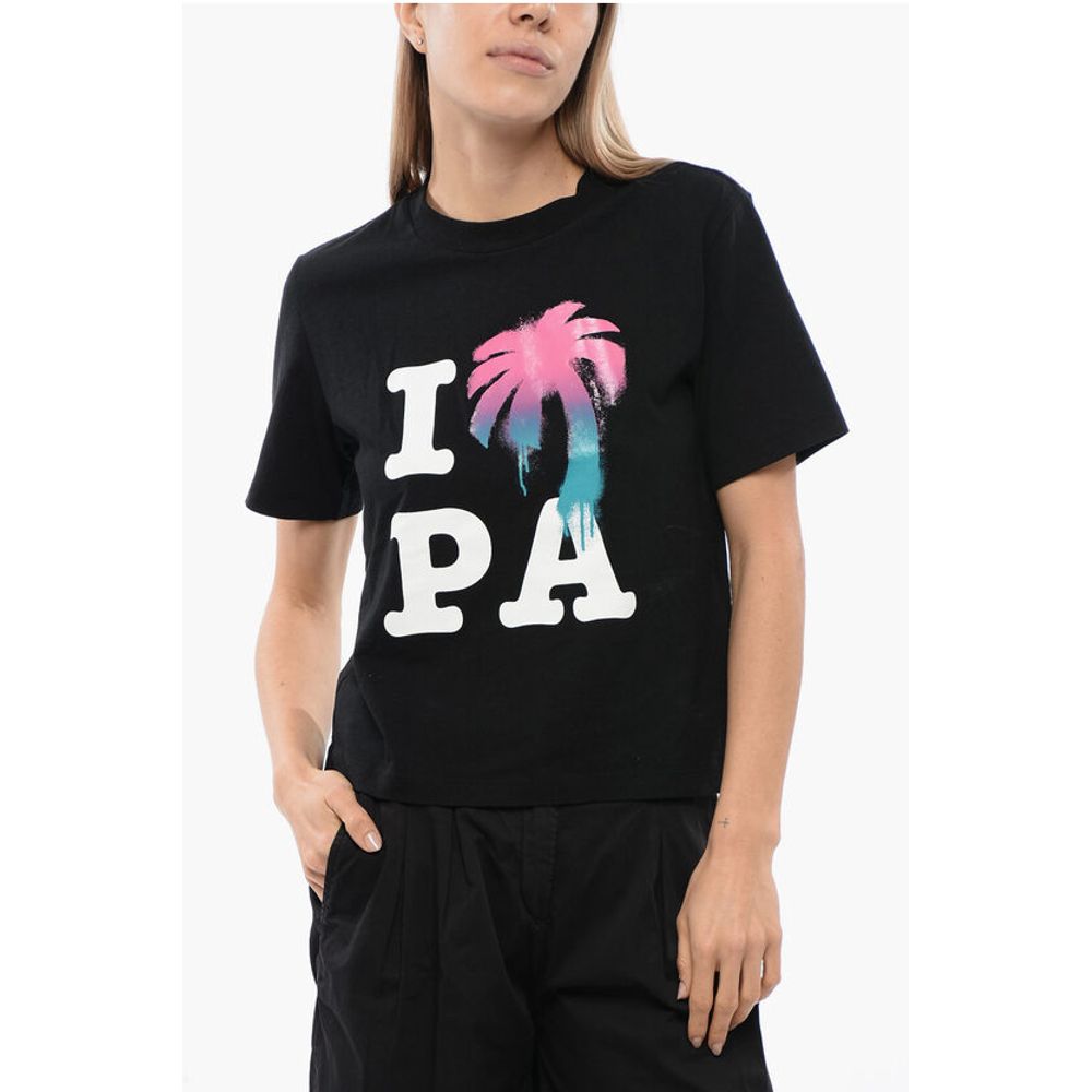 Palm Angels Printed Crewneck T-Shirt