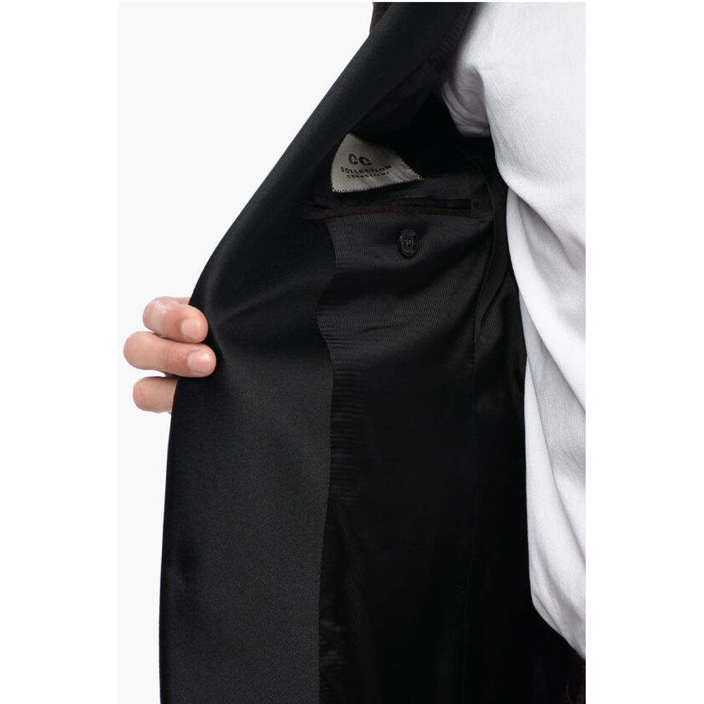 Corneliani Satin Suit with Damasco Motif