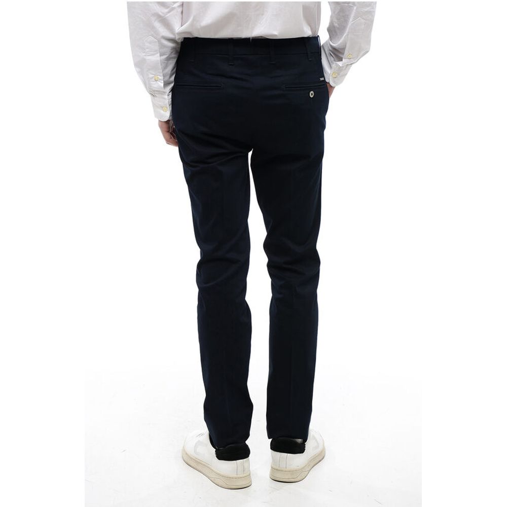 Corneliani 4-Pocketed Cotton Blend Pants with Belt Loops