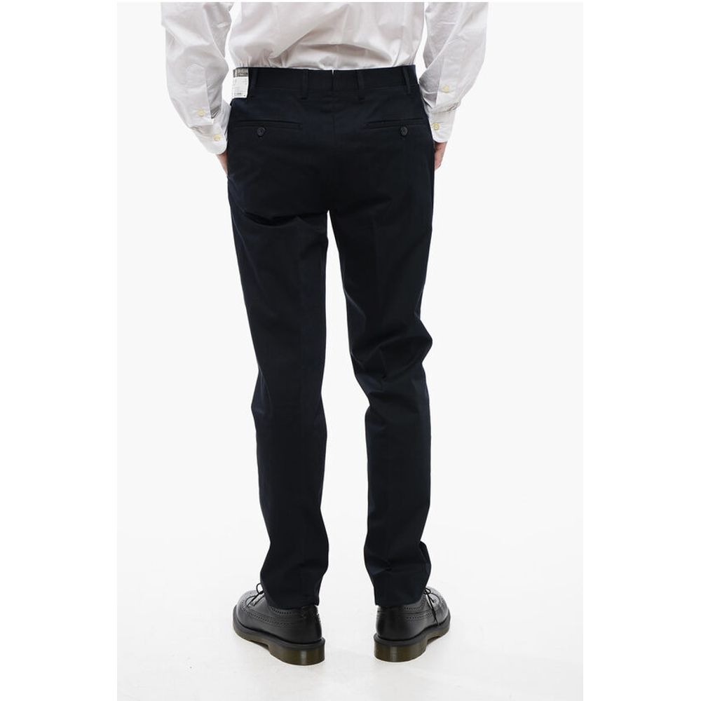 Corneliani Stretch Cotton LEADER Chinos Pants with Belt Loops