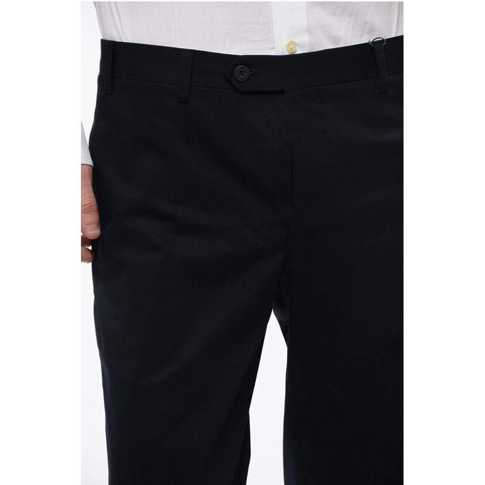 Corneliani Stretch Cotton LEADER Chinos Pants with Belt Loops