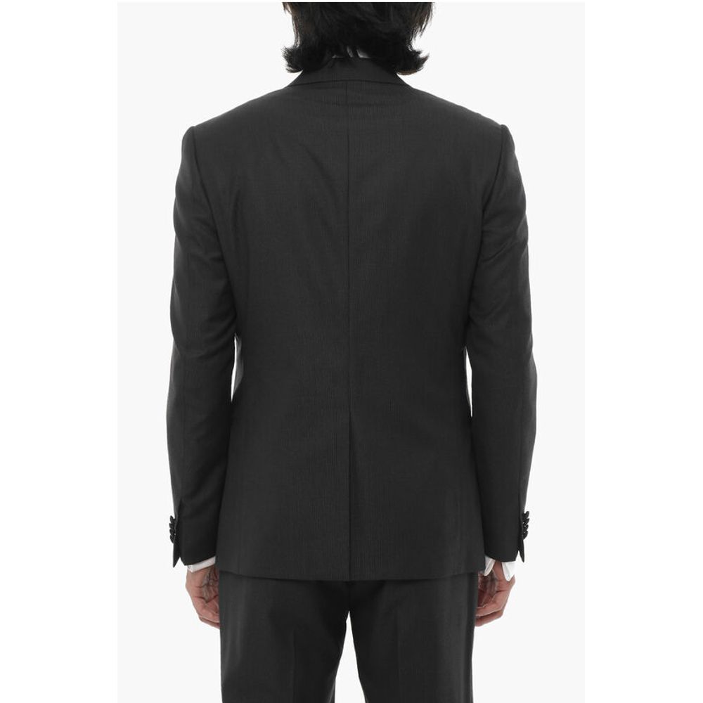 Corneliani Striped Virgin Wool CERIM.ACADEMY 3-Piece Waistcoat Suit wit