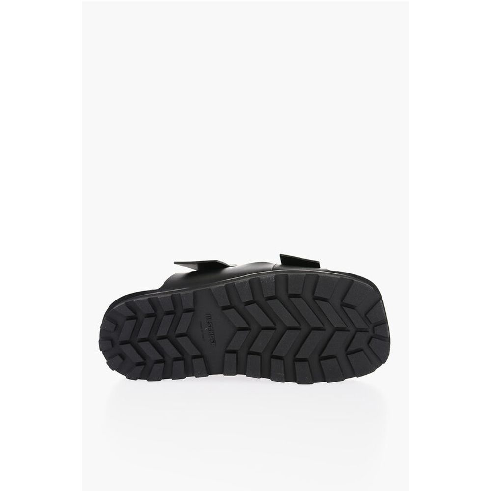 Jil Sander Leather Sandals with Double Buckle