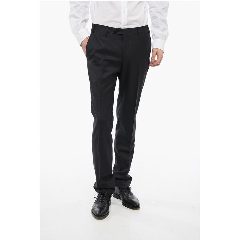 Corneliani Virgin Wool Side Vents Notch Lapel 2-Button Suit