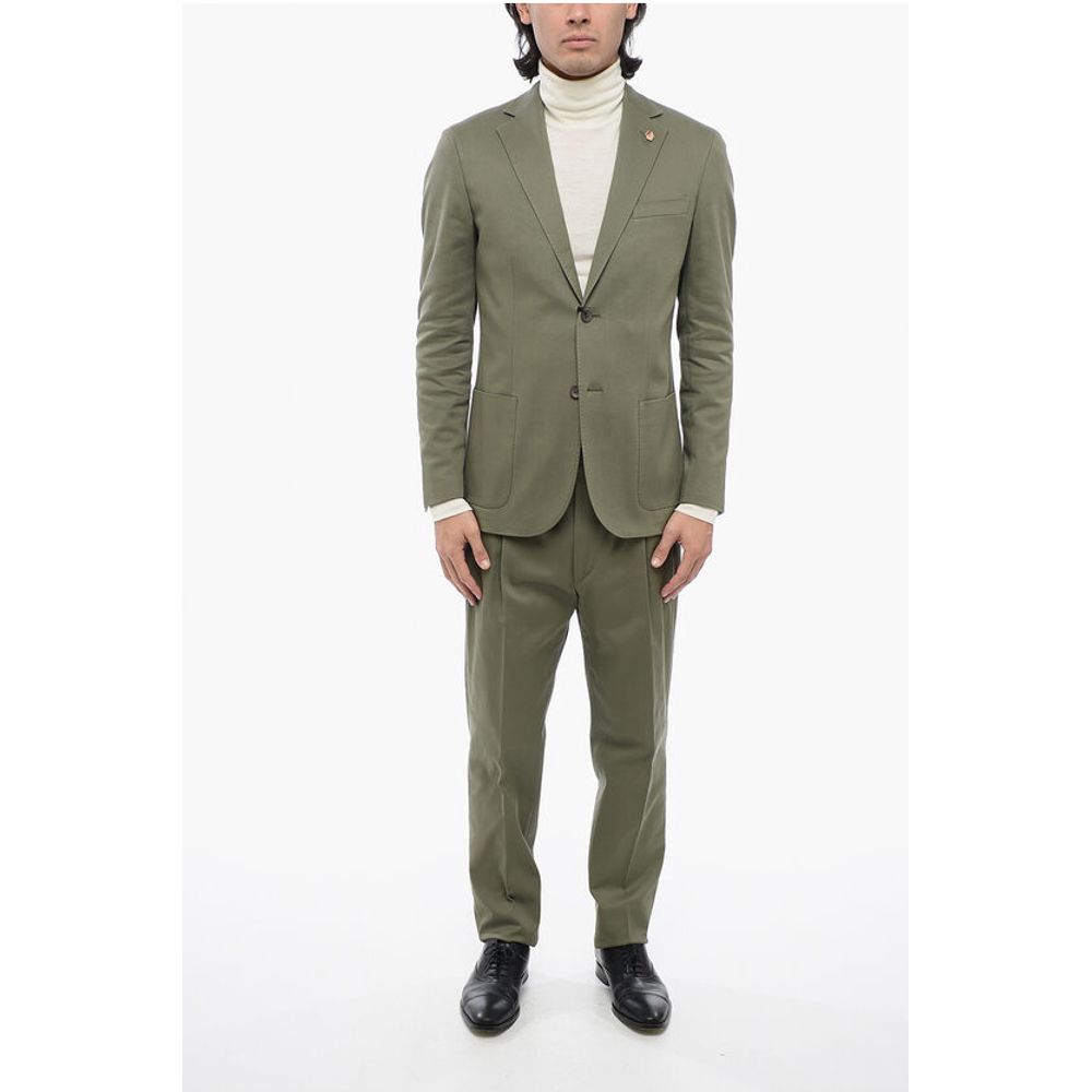 Corneliani Twill Side Vents Notch Lapel CIRCLE 2-Button Suit