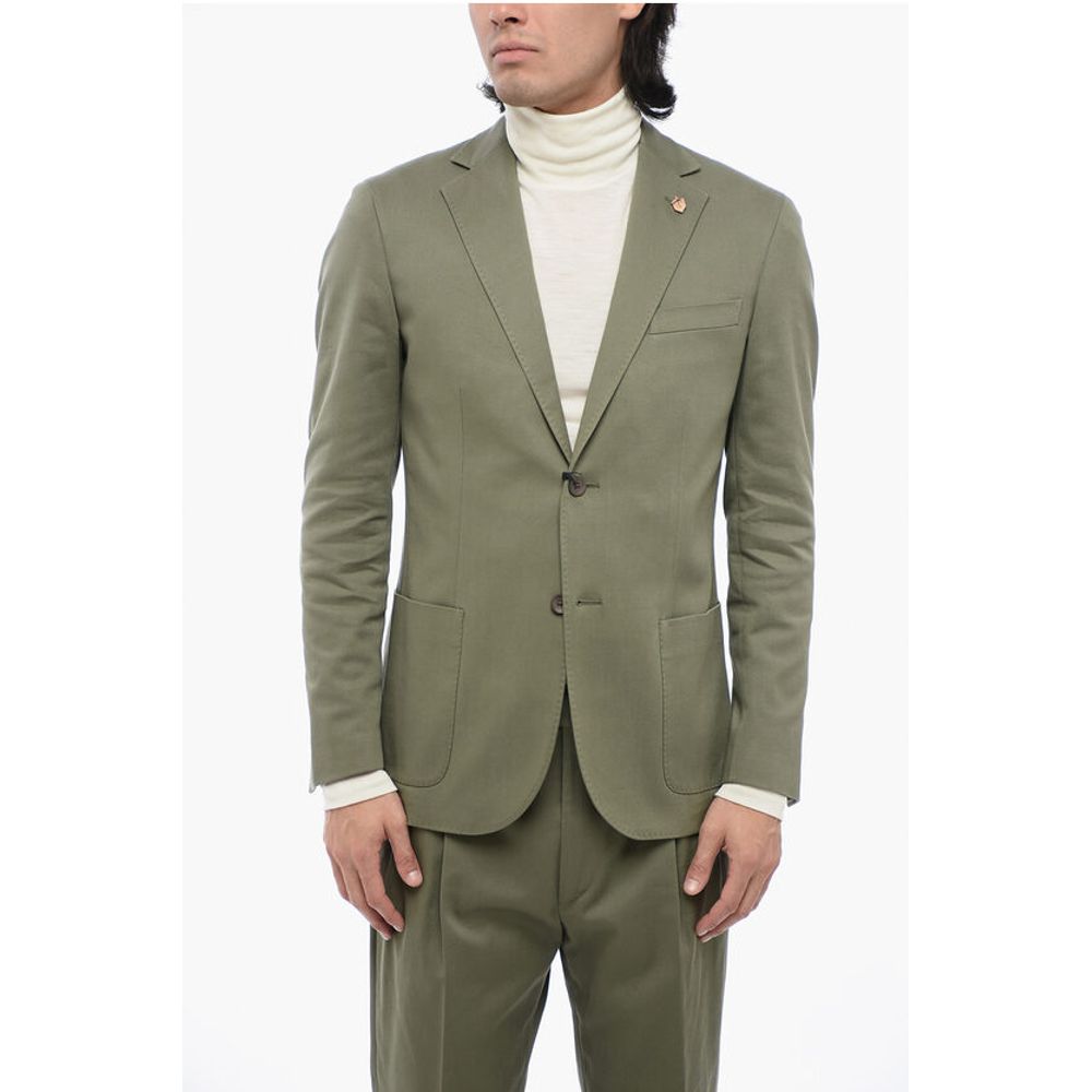Corneliani Twill Side Vents Notch Lapel CIRCLE 2-Button Suit
