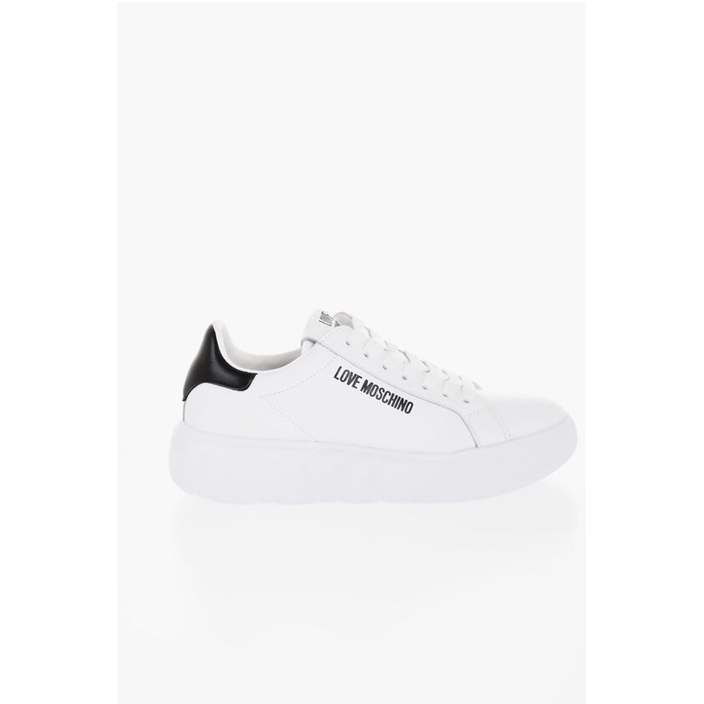 Moschino LOVE Leather HEART45 Low-Top Sneakers with Sole 4,5cm