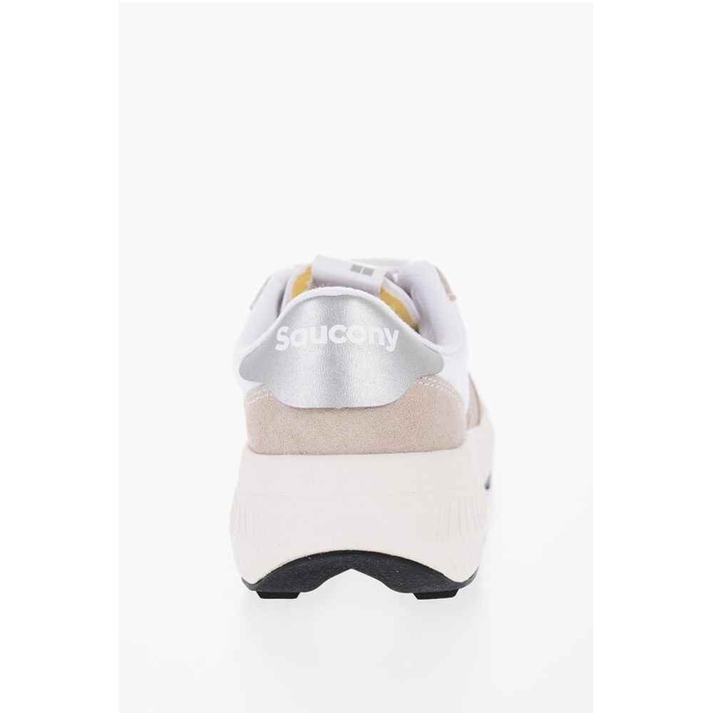 Saucony Suede and Fabric JAZZ NXT Low-Top Sneakers with Contrast Det