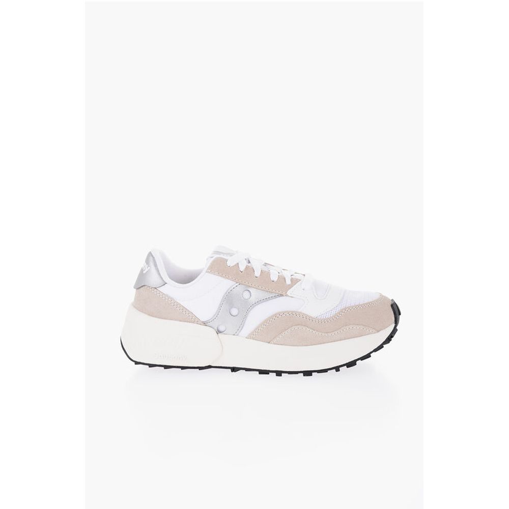 Saucony Suede and Fabric JAZZ NXT Low-Top Sneakers with Contrast Det
