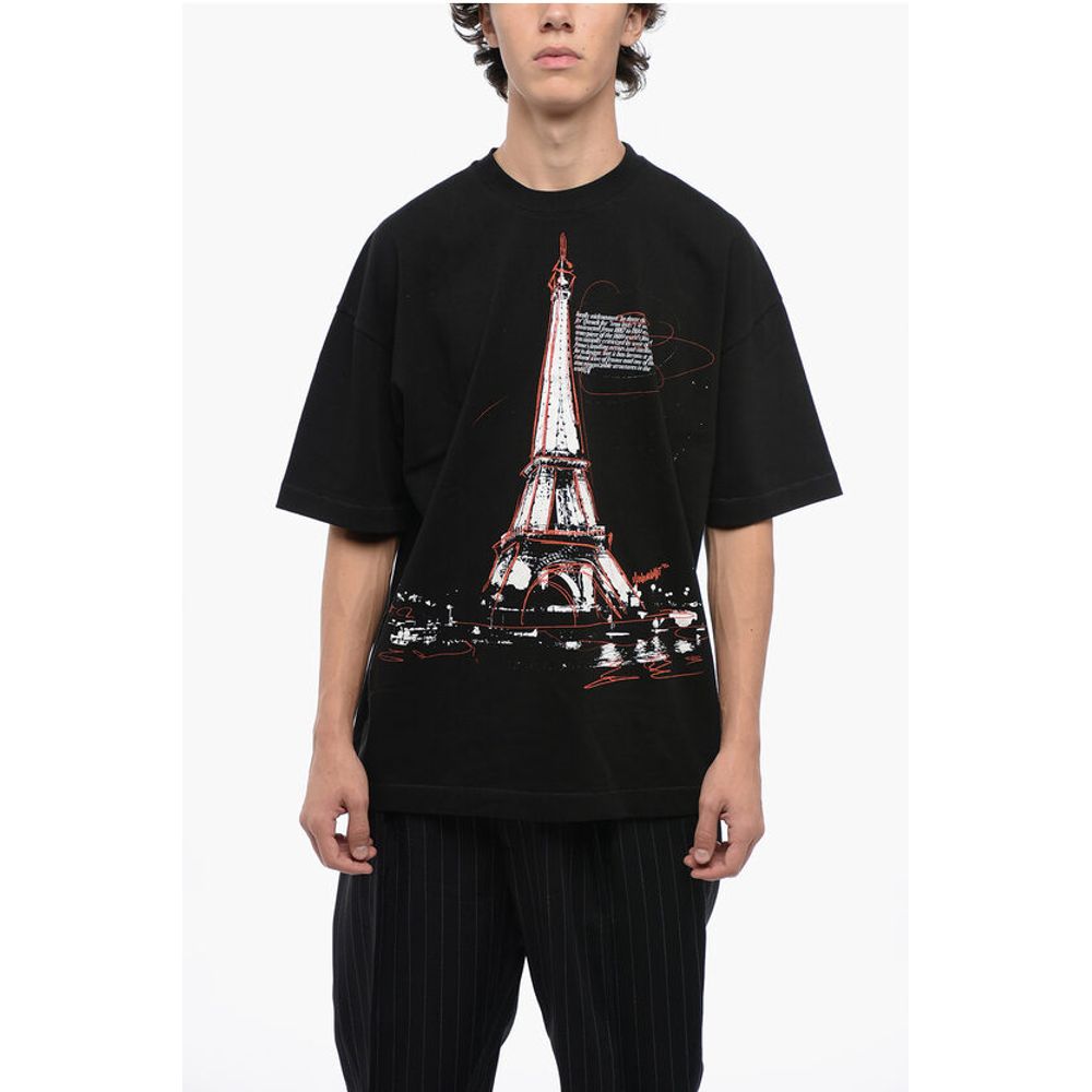 1989 Studio Cotton Crew-neck T-shirt With Frontal Print