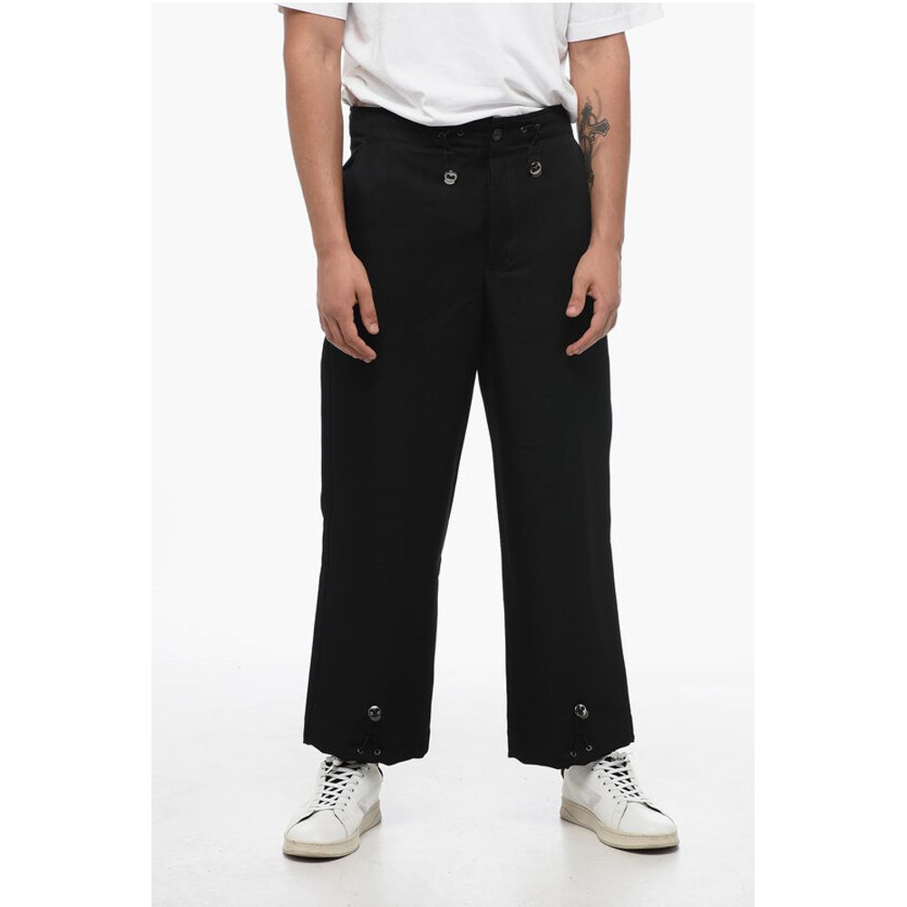 Armani EMPORIO 3-Pocket Pants with Drawstringed Waist and Ankles