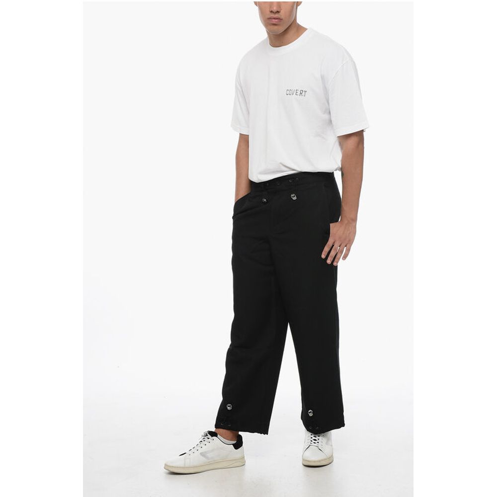 Armani EMPORIO 3-Pocket Pants with Drawstringed Waist and Ankles
